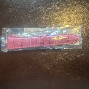 Purple Croco Genuine Leather Watch Band–20mm (w/ Built in Quick Release pins)